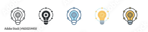 Innovation Icon Set Multiple Style Collection