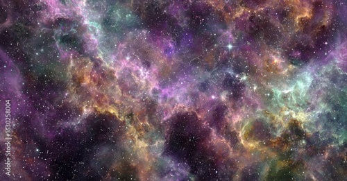 Wallpaper Mural A vibrant nebula tapestry of swirling cosmic dust and light Torontodigital.ca