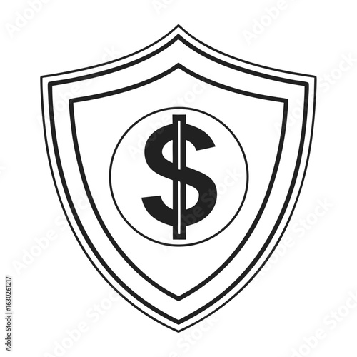 Shield with Dollar Sign finance money Free Download Shield with Dollar Sign finance money - GFXLoad