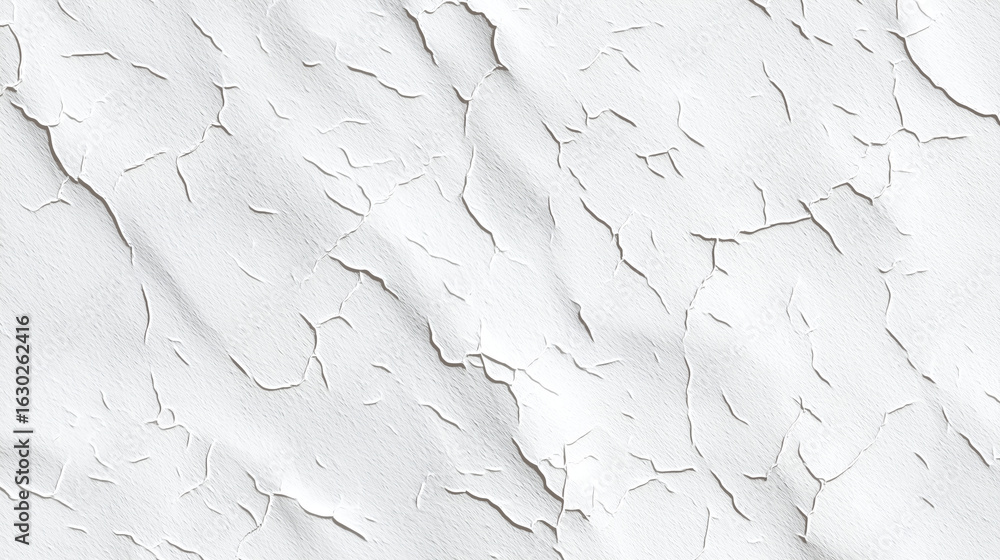 Obraz premium Peeling White Paint Texture on Wall Surface