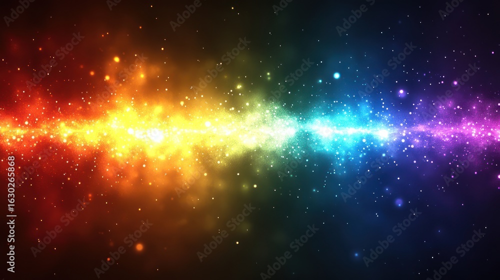 Fototapeta premium Cosmic rainbow nebula