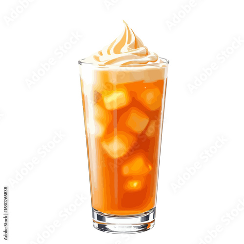Refreshing glass of iced tea served with lemon and ice cubes, perfect for summer vibes, healthy beverage concepts, outdoor refreshment scenes, cafe menus, cooling drinks, and lifestyle imagery represe