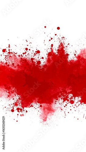 Abstract red splatter