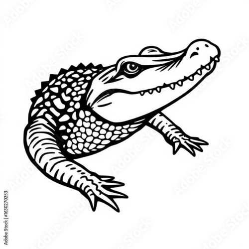 Northern Alligator Lizard Illustration