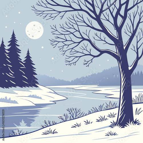 winter landscape with trees winter vibes, snowy day, cozy winter, winter wonderland, frosty mornings, snowflakes, winter style, holiday season, cold weather, snow aesthetic, hot chocolate, winter magi