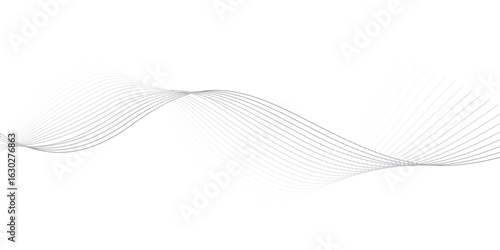 Minimal Abstract grey Wave Design with Smooth Flowing Lines and Gradient Curves – Perfect for UI Design, Presentations, and Branding Templates
