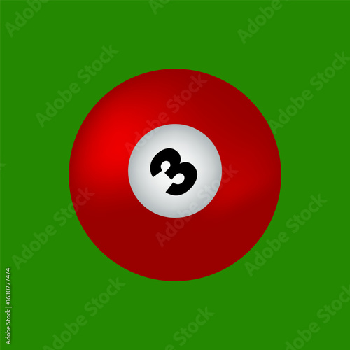 Billiards balls icons shiny colorful design