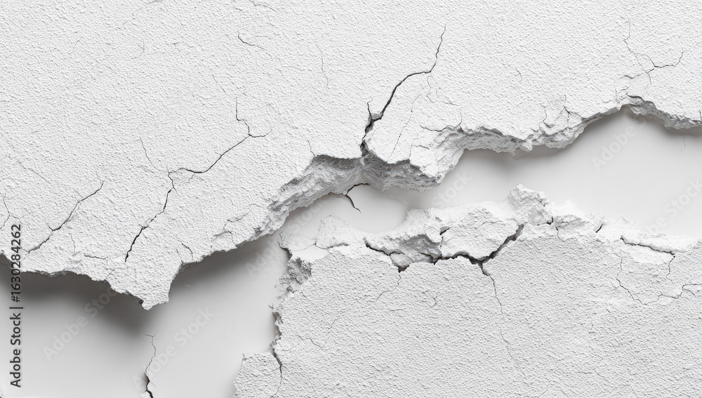 Obraz premium Cracked white powder texture (1)