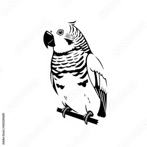 Black Parakeet Animal Icon