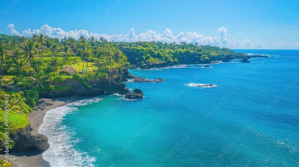 Obraz premium Summer beach ocean nature waters.