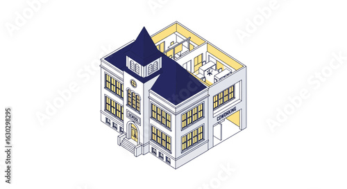 Old school building converted to coworking space