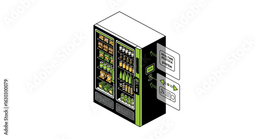 Smart vending machine restocking system concept