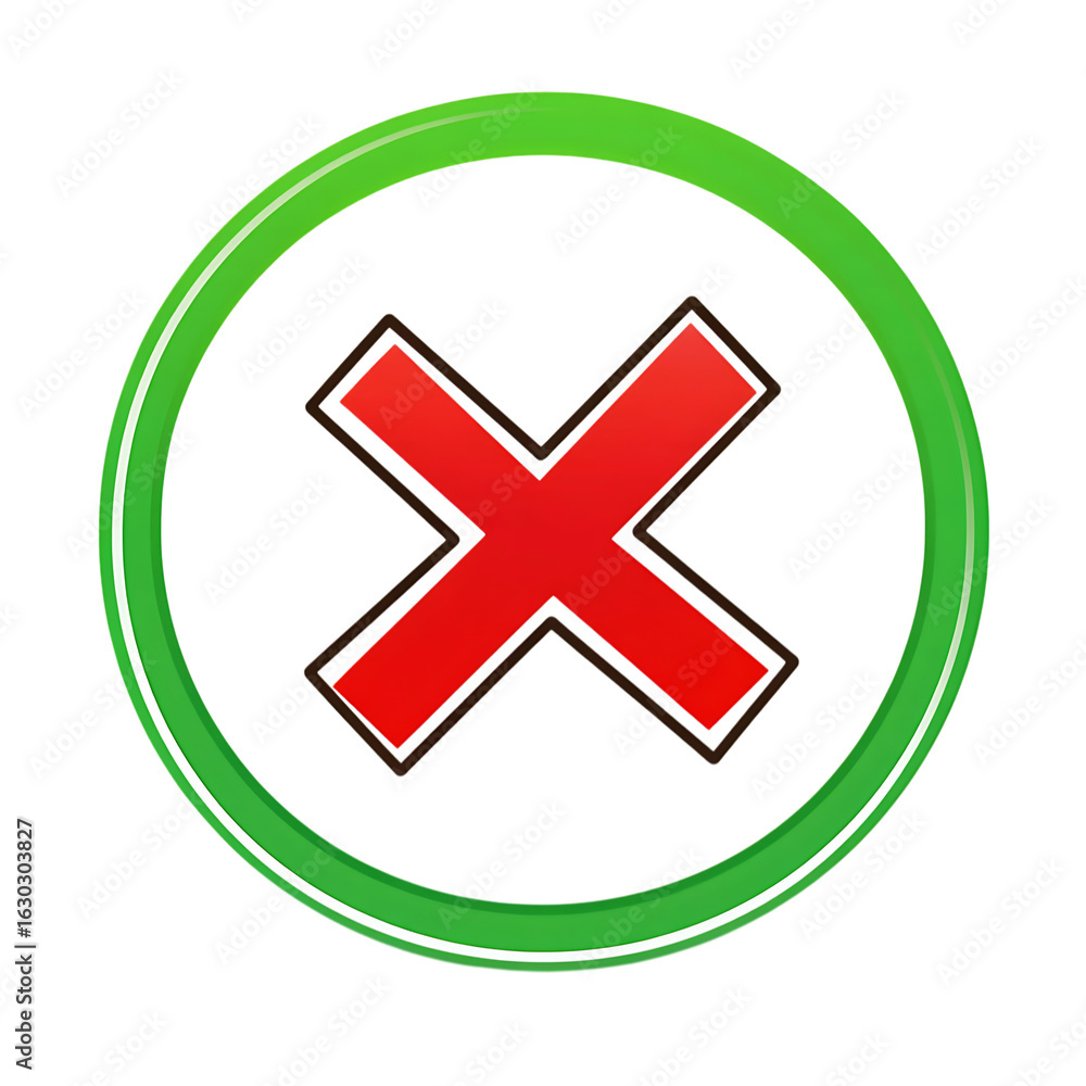 Green check mark and red cross mark in circle. Vector illustration. Isolated on white background Png. Green check mark and red cross mark in circle. Vector illustration. Isolated on white background Png.