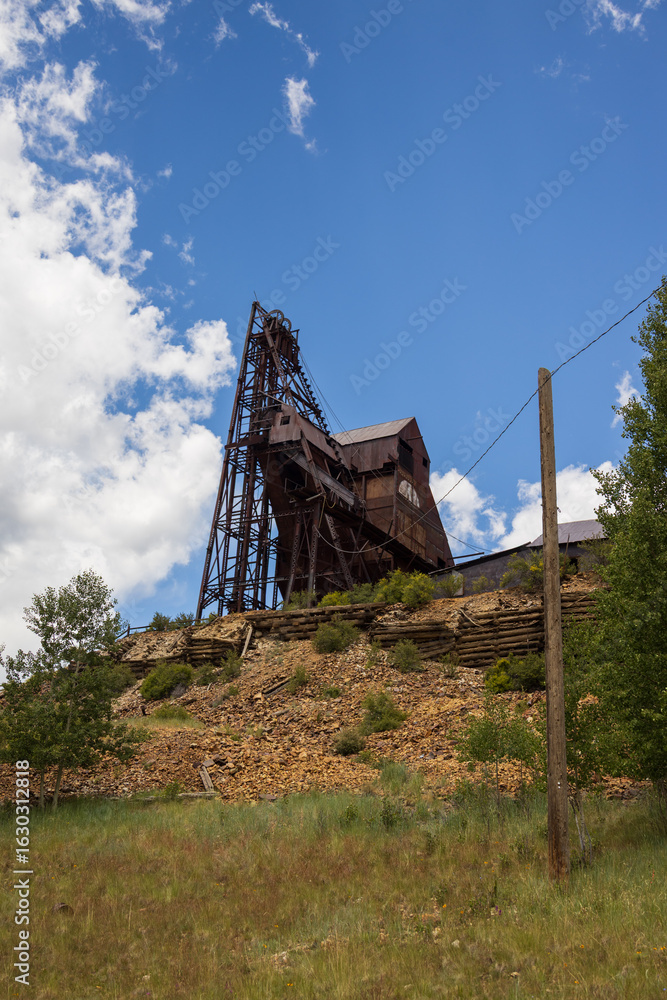 Theresa Mine on the Vindicator Valley Trail in Victor Colorado Theresa Mine on the Vindicator Valley Trail in Victor Colorado