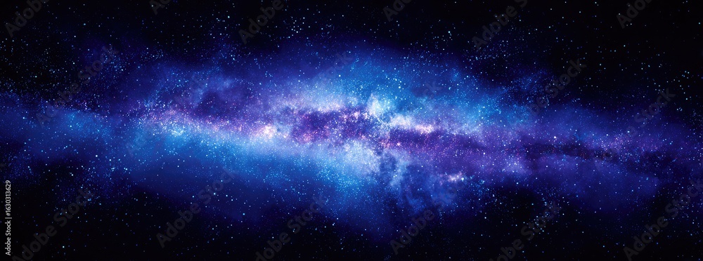 Fototapeta premium Cosmic expanse of swirling nebulae and stars