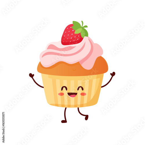 Happy Dancing Strawberry Cu...