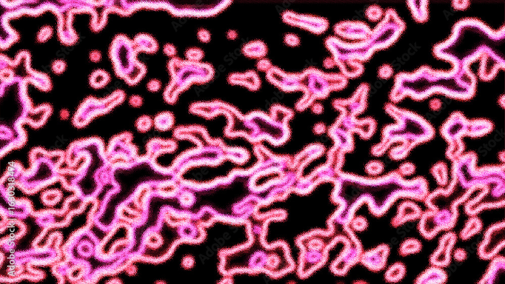 Obraz premium Vibrant Neon Pink Organic Abstract Background