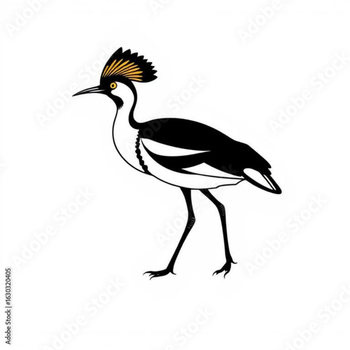 Pheasant-tailed Jacana Animal Illustration