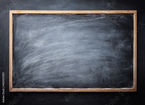 Empty, vintage-style chalkboard