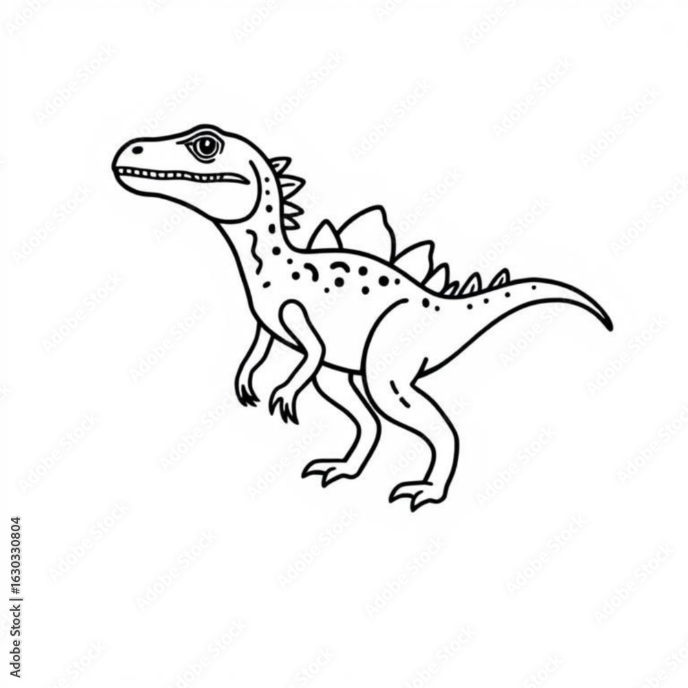 Fototapeta premium Phytosaur Black Animal Icon