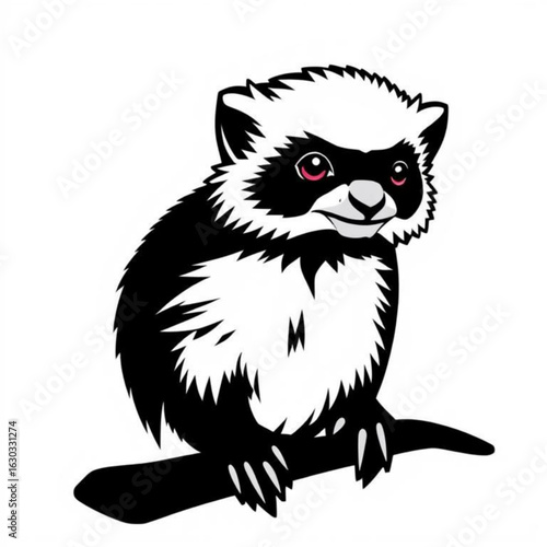 Pied Tamarin Animal Icon