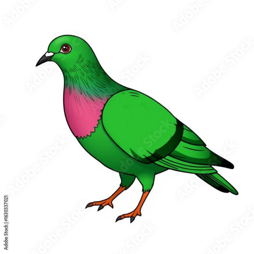 Pink-Necked Green Pigeon Animation