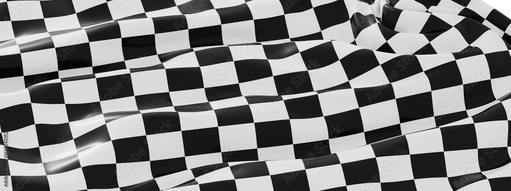Obraz premium High-resolution image of a black and white checkered flag, perfect for backgrounds or design projects.