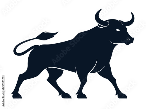Bull Logo Vector Icon | Strong Mascot for Finance, Sports, or Ranch Brands