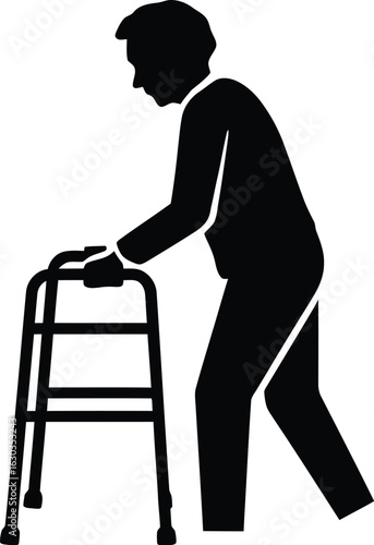 Elderly care walker mobility aid senior health assistance device
