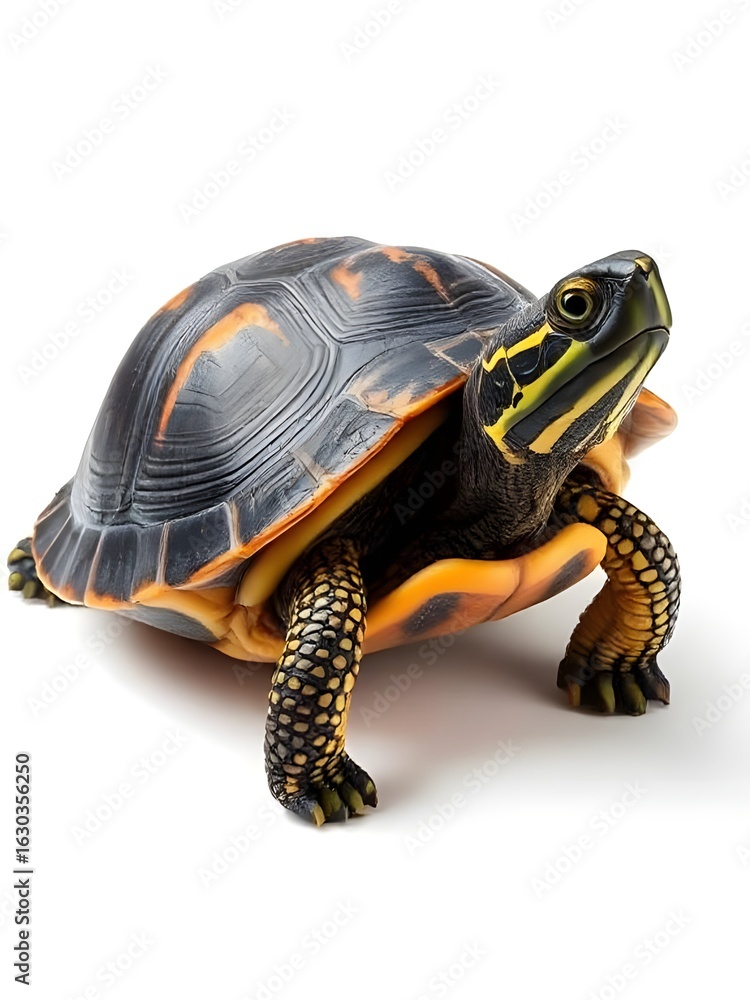 Obraz premium Close-up illustration of turtle's face