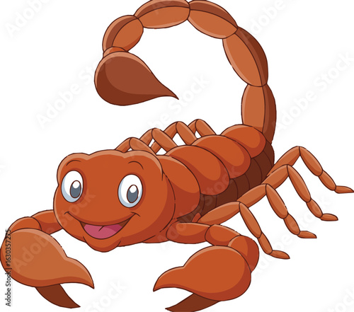 vector illustration of a crab