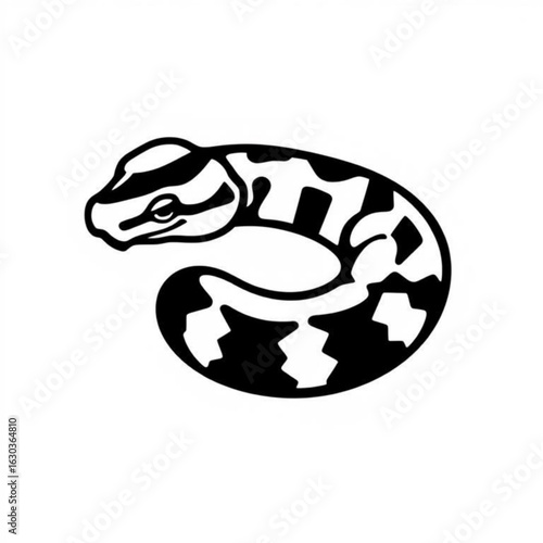 Python Animal Black Icon