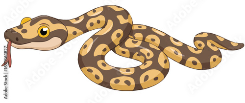 vector illustration of a leopard gecko