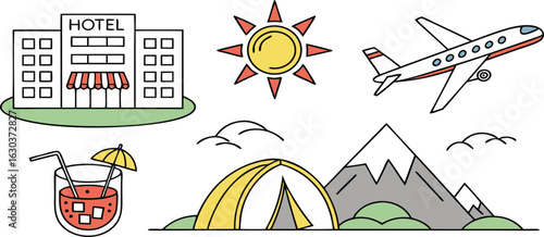 Ultimate Travel Adventure Icons Set