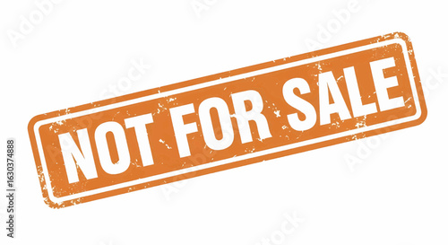 Not for sale grunge rubber stamp vector illustration.