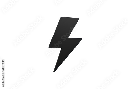 Isolated 3D Render of a Bold Black Lightning Bolt Symbol Free Download Isolated 3D Render of a Bold Black Lightning Bolt Symbol - GFXLoad