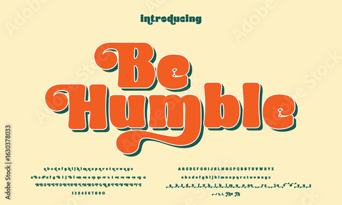 Happy and friendly alphabet. Playful Typography lettering fonts, decorative holiday concept, summer, vacation etc. Vector illustration