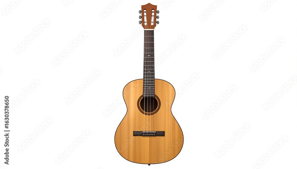 Fototapeta premium Acoustic guitar, light wood