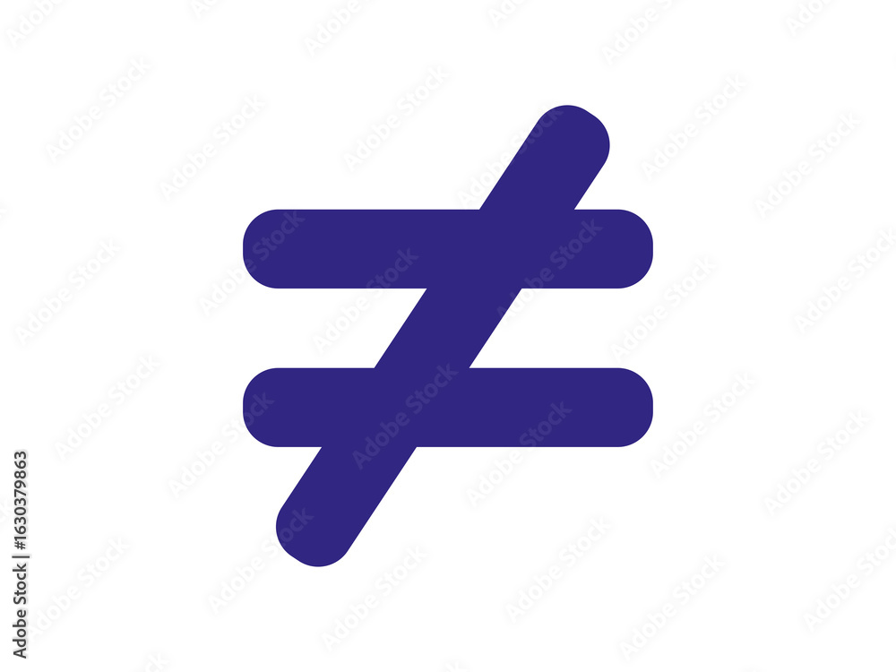 Obraz premium unequal icon