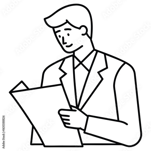 man with a book see
