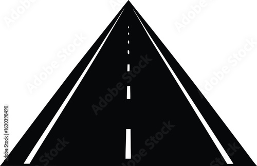 highway marking road isolated vector illustration icon