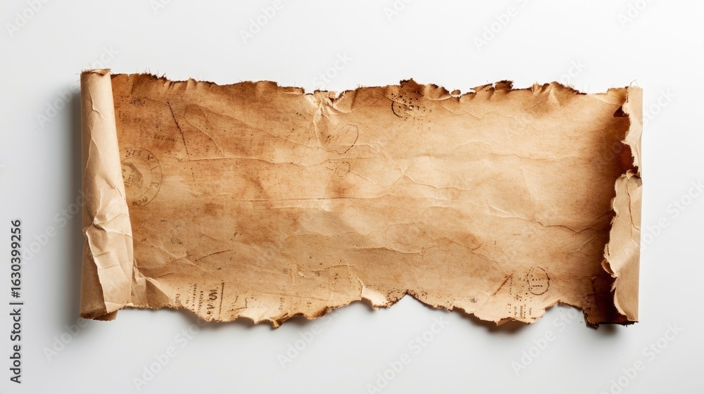 Fototapeta premium Vintage parchment scroll paper