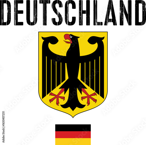 Germany Retro Football Soccer Jersey T-shirt Design