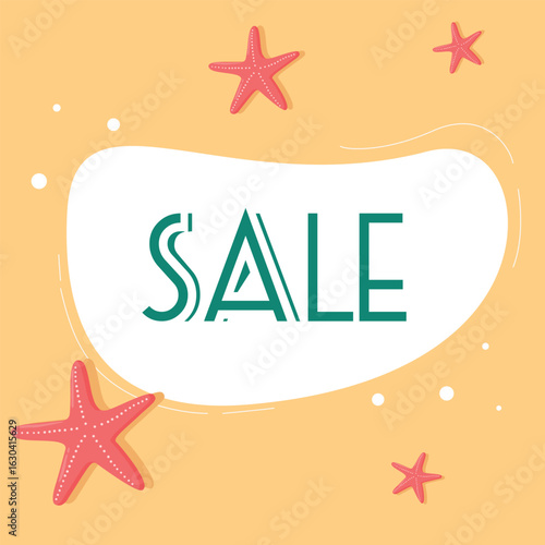 Adobe Illustrator Artwork. The banner. Summer sale