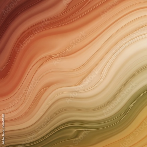 Abstract flowing lines in warm earth tones creating a fluid and organic looking background texture