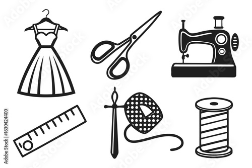 Sewing and Tailoring Tools Collection.
