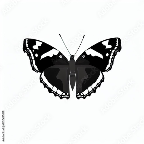 Cuadro en lienzo Admiral Butterfly Emblem