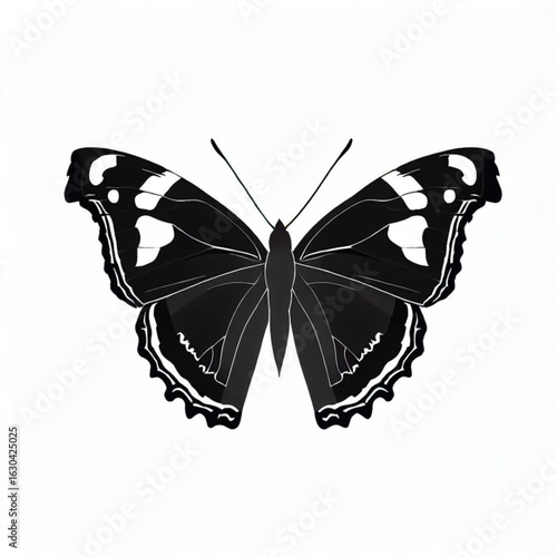 Cuadro en lienzo Admiral Butterfly Icon