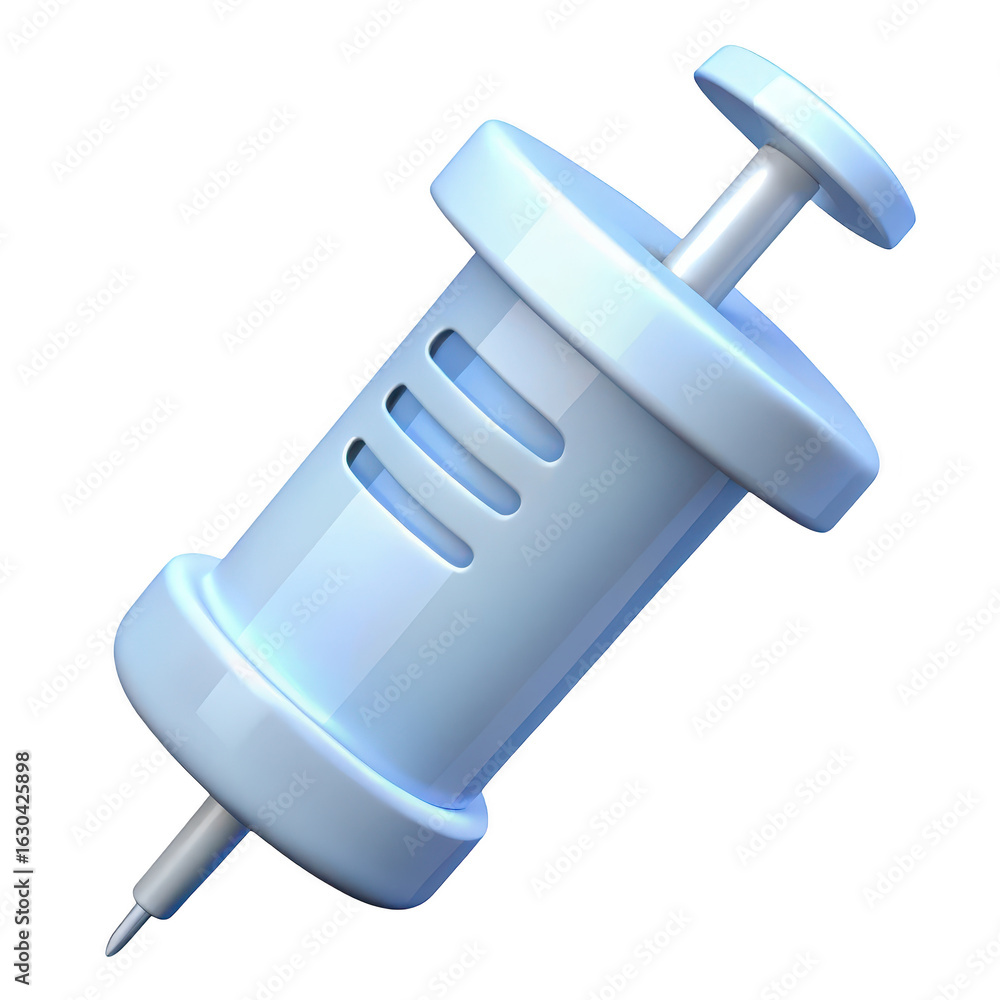 Fototapeta premium 3d syringe isolated on transparent background