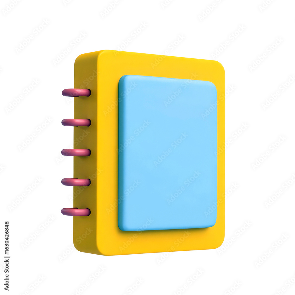 Colorful notebook design, isolated on white background. Colorful notebook design, isolated on white background.